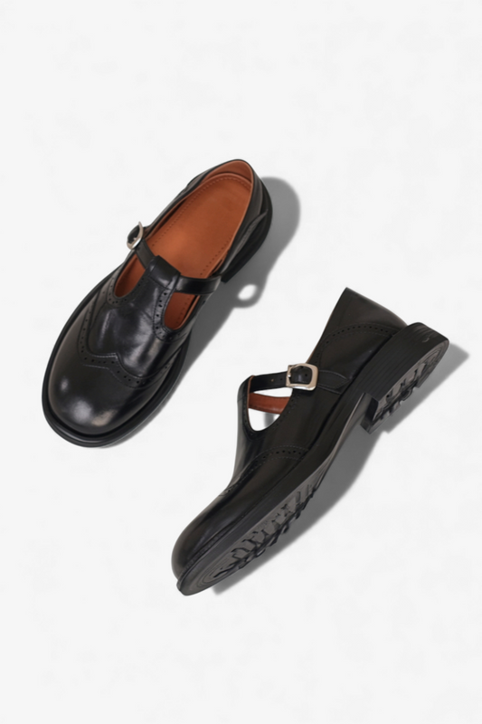 MARY JANE BROGUE ČEVLJI S T-TRAKOM