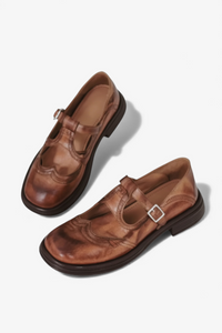 MARY JANE BROGUE ČEVLJI S T-TRAKOM